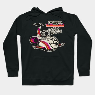 Defunct PSA Airlines Get High 70s 80s Pacific / California Hoodie